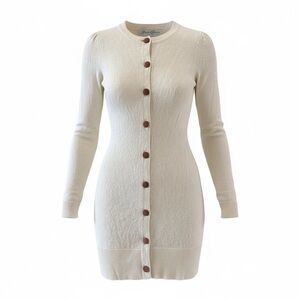 Victorian Trading Co. Hopeless Romantic Long Cardigan Elbow Patch Wool Blend - S